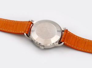 IWC | Super Jumbo Dresswatch | Santoni "Deep Orange" | Pellaton Automatic | Pearl White Dial | 1960s
