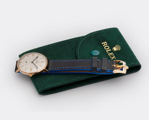 ROLEX | Precision | 18K Solid Red Gold | Subseconds | Pearl White Dial | Blue Hands | Ref. 4410 | 1940s