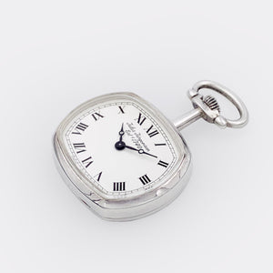 JULES JURGENSEN | Pocket Watch | Boy & Lady Size | Downe Fashion LTD - New York | 0,925 Sterling Silver | Handmade Accessory | Ref. 17507 | 1970s