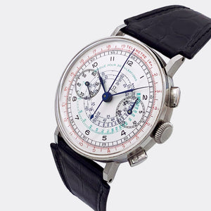 OMEGA | Jumbo Sport Racing Chronograph Classic | Telemetre Km | Multicolored Multiscale Dial | Cal. 33,3 | 1930s
