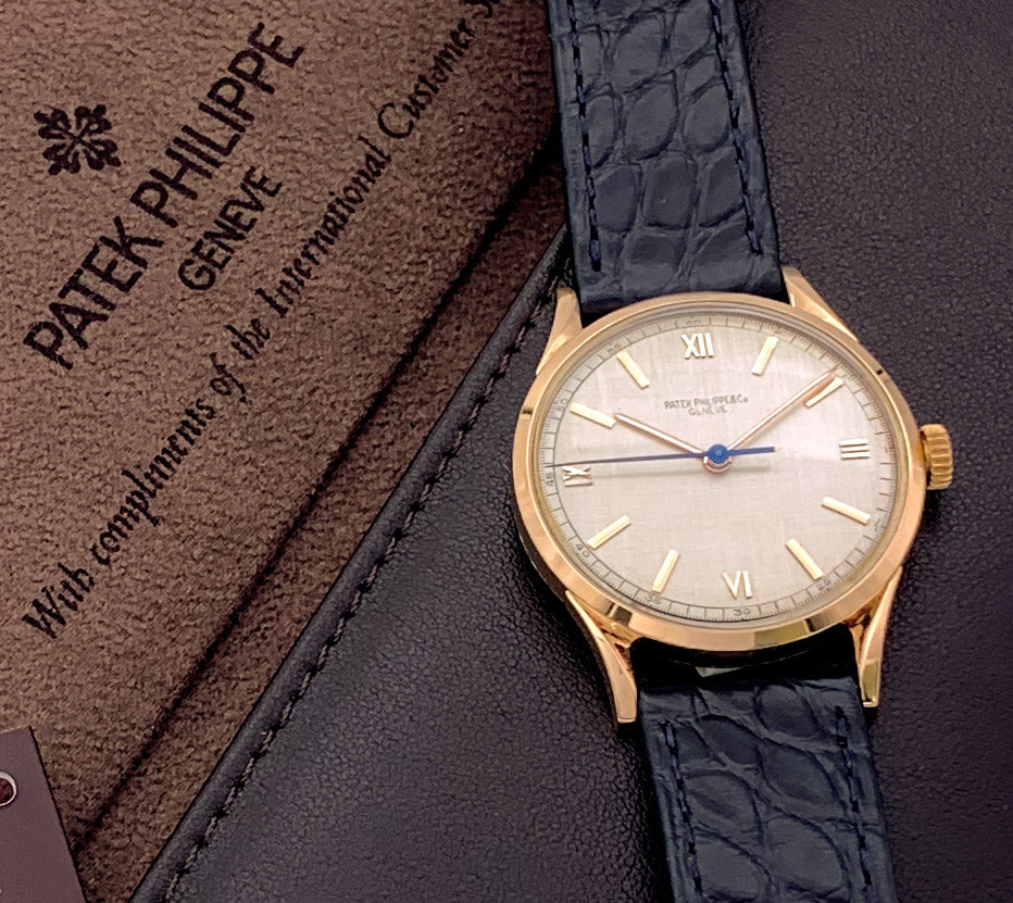 PATEK PHILIPPE | One-of-a-Kind | Jumbo Calatrava | Collector Set | 18K Red Gold | 1/5 Seconds Track | Blue Second | Ref. 1536 / 1526 | 1940s