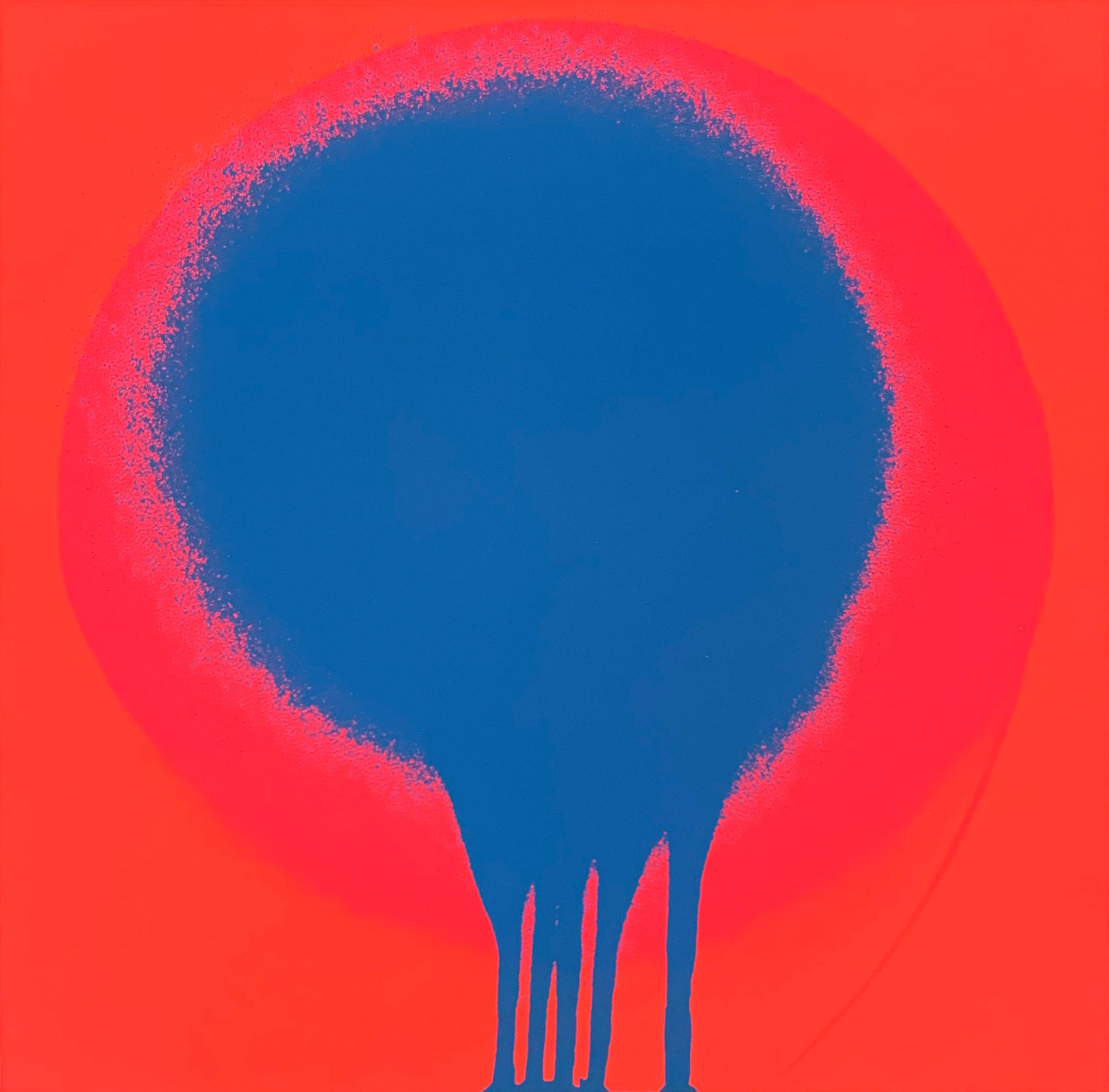OTTO PIENE | Blau auf Orange