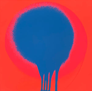 OTTO PIENE | Blau auf Orange