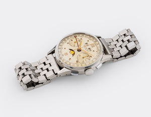 L. SUNDSTEDT | STOCKHOLM | One-of-a-Kind | Prototyp | Chronograph Dato Compax Moon Phase | Full Calendar - Triple Date | Unique History | Highly Collectible | Stockholm - Sweden | Valjoux 88 | 1940s
