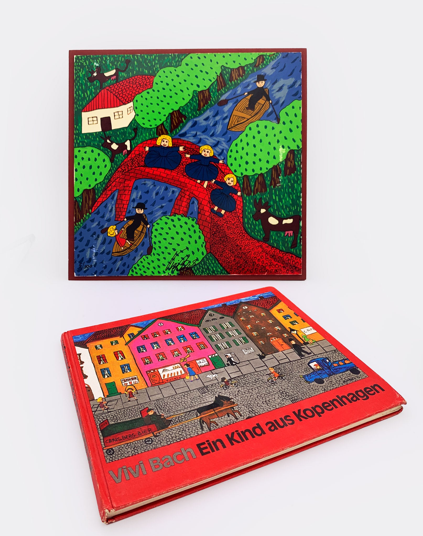 VIVI BACH | Brückenbild -- (Auf der Brücke sass eine Mücke und sah zu ihrem Glücke, dass die Welt ihr heute ganz gut gefiel.)