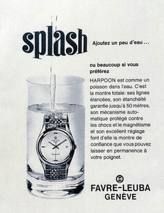 FAVRE-LEUBA | Harpoon | Diver Automatic Sportswatch | Date | Mediterranean Blue Dial | 1960s