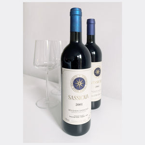 SASSICAIA BOLGHERI DOC | Tenuta San Guido | 2001 & 2002 | Two perfect out-of-stock bottles