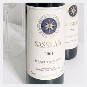 SASSICAIA BOLGHERI DOC | Tenuta San Guido | 2001 & 2002 | Two perfect out-of-stock bottles