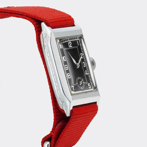 UNDERSTATEMENT | Swiss Manual Dresswatch | Rectangle Tank | Art Deco | Purist Black Dial | Collector`s Watch | 1930s