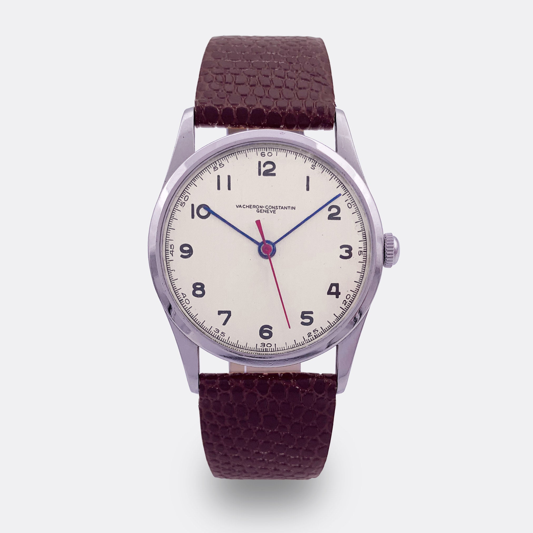 VACHERON CONSTANTIN | Dresswatch | Blue Hands | Red Second | 1/5 Minute Scale | 18K White Gold | 1930s