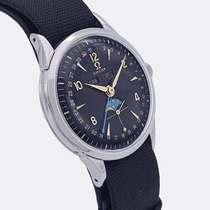 OMEGA | Super Jumbo Cosmic Moon Phase | Full Calendar | Black Dial | Ref. 2486-1 | 1950s