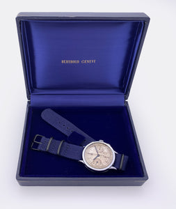 BERTHOUD | Super Jumbo Chronograph | Cream White Dial | Blue Hands | 1940s