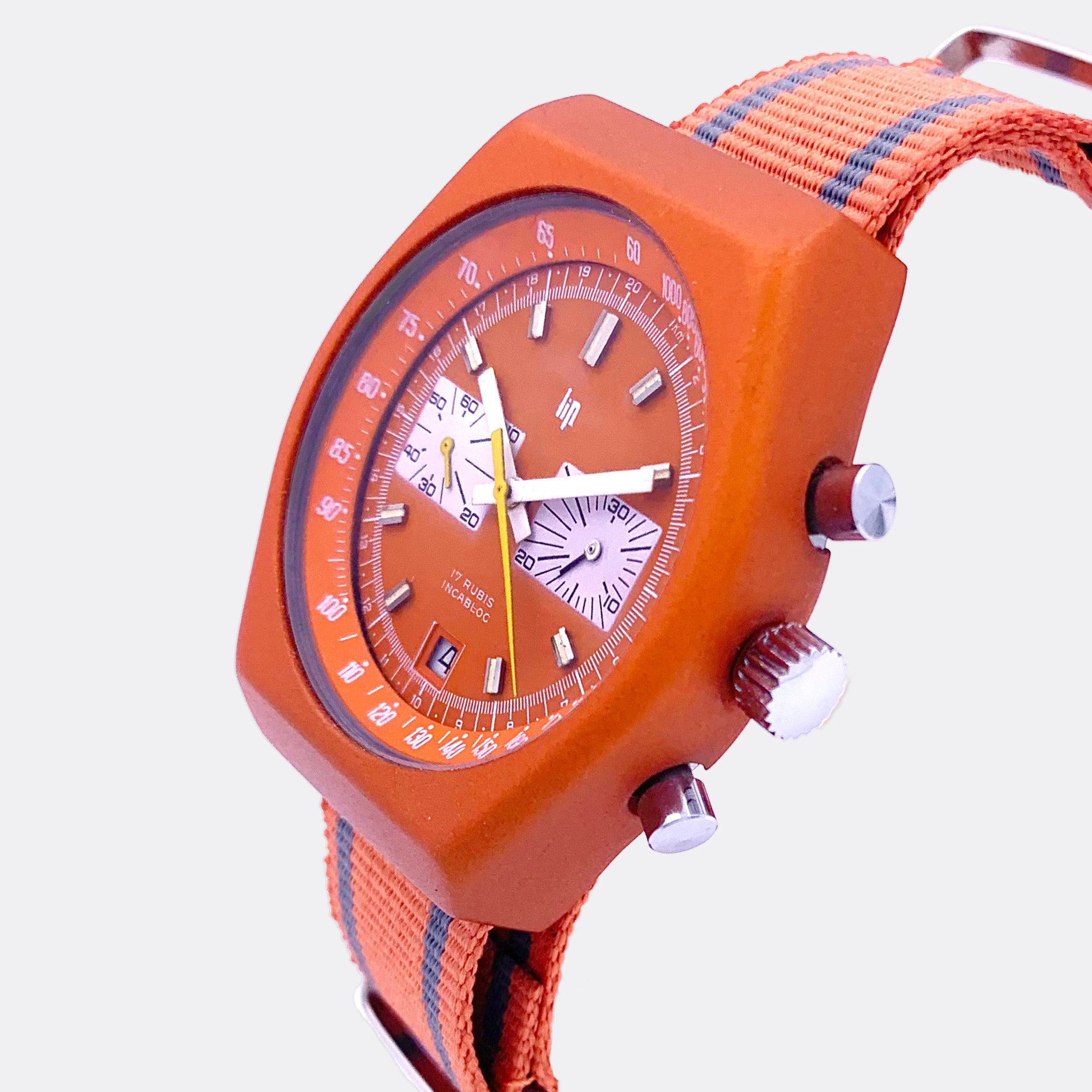 LIP | Super Jumbo Racing Chronograph | Date | NOS | 1970s