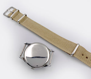 CAUNY | Dresswatch | Blue Hands | Red Second | Gilt 1/5 Minute Scale | 1950s