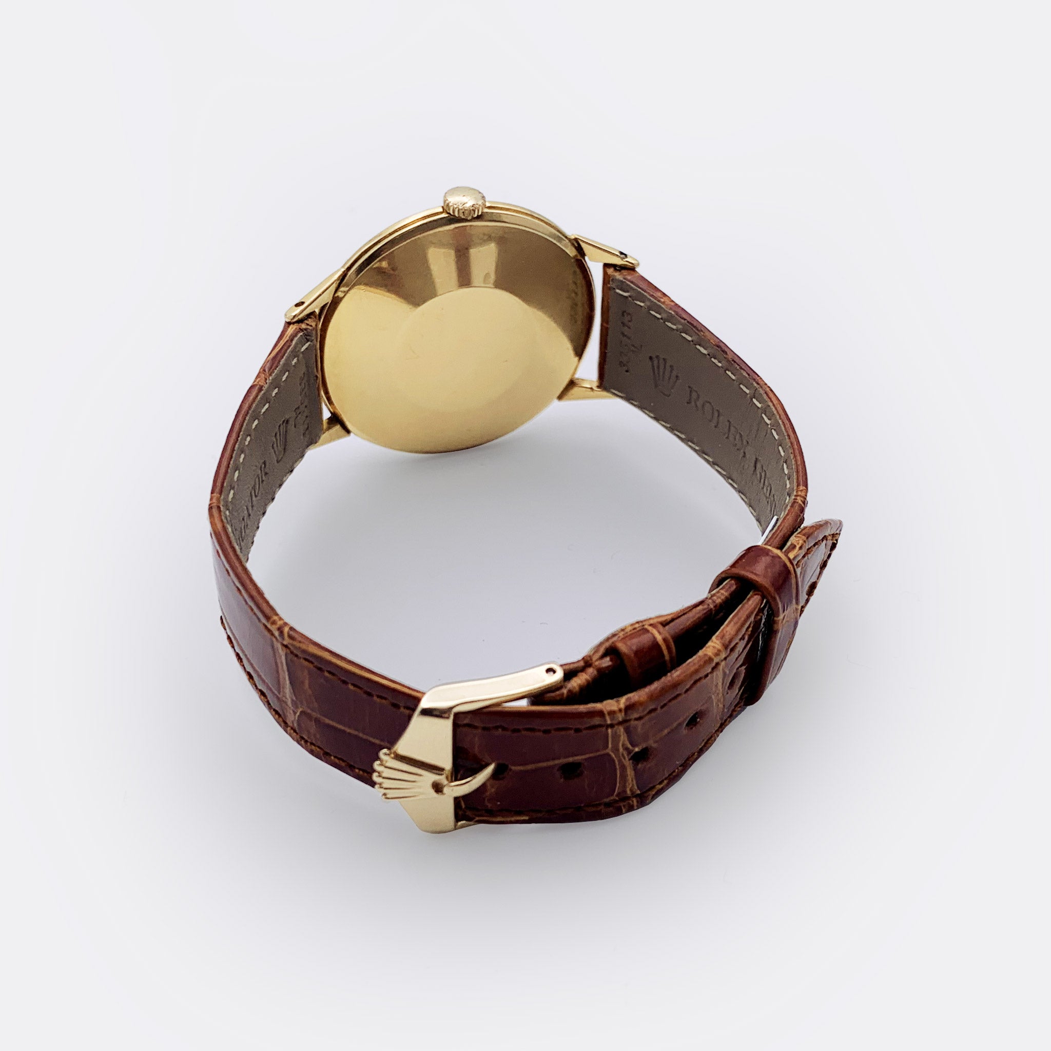 ROLEX | Super Jumbo Chronometer | Flying Saucer | 18K Yellow Gold | Black Gilt OCC Dial | Ref. 8940 | 1950s