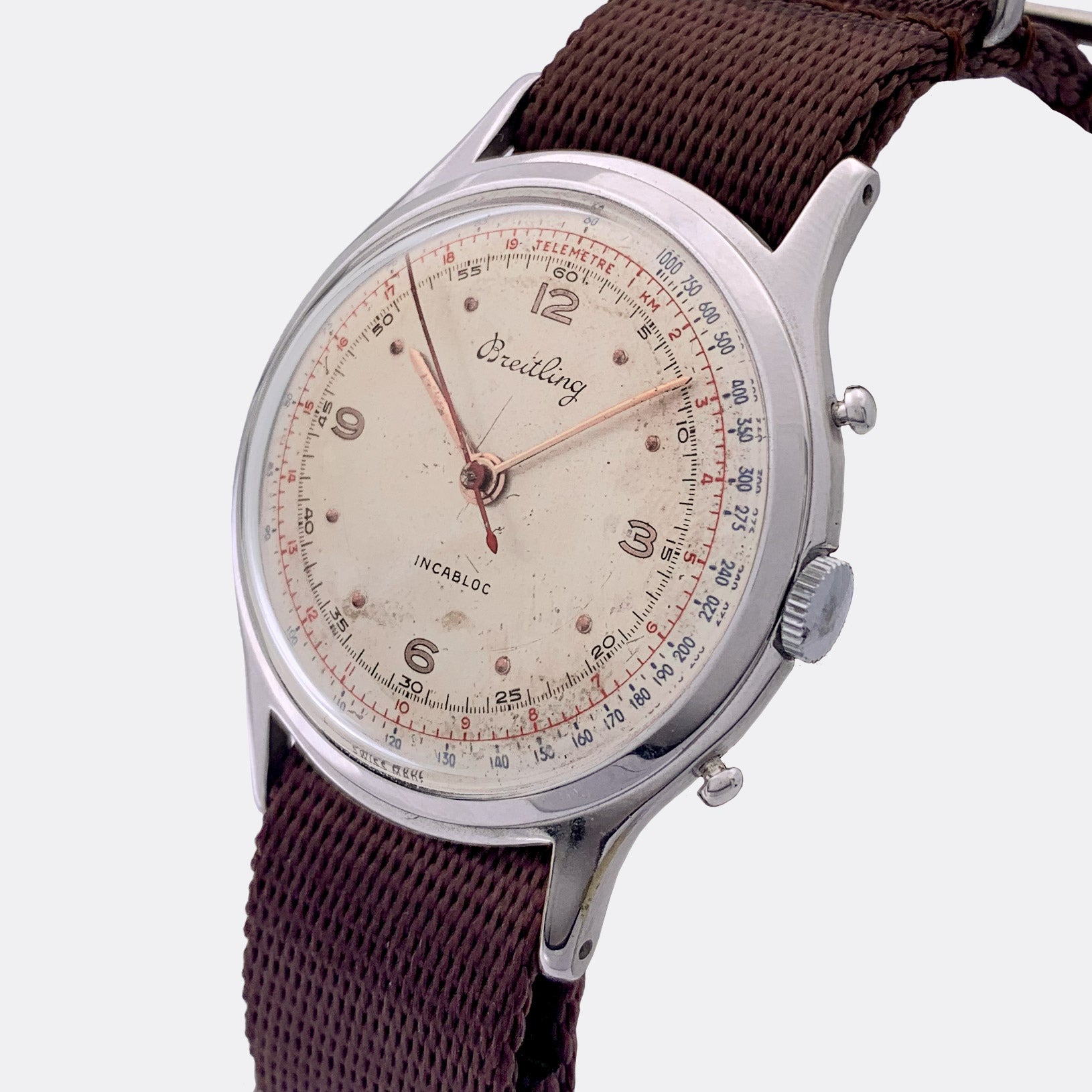 BREITLING | Jumbo Chronostop | Flyback Chronograph | Red Second | 1950s