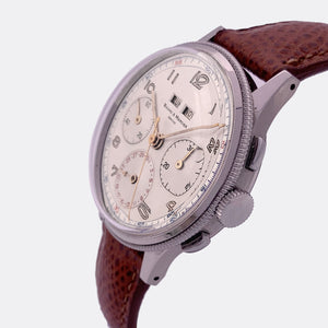 BAUME & MERCIER | Super Jumbo Chronograph | Unique Bezel Control | Triple Date | Full Calendar | Multicolor Dial | Ref. 1915 | 1960s