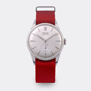 ROLEX | Precision | Solid Dresswatch | Subseconds | Silver-in-Silver Dial | Ref. 8896 | 1950s