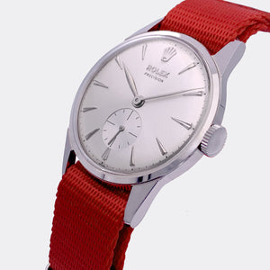 ROLEX | Precision | Solid Dresswatch | Subseconds | Silver-in-Silver Dial | Ref. 8896 | 1950s