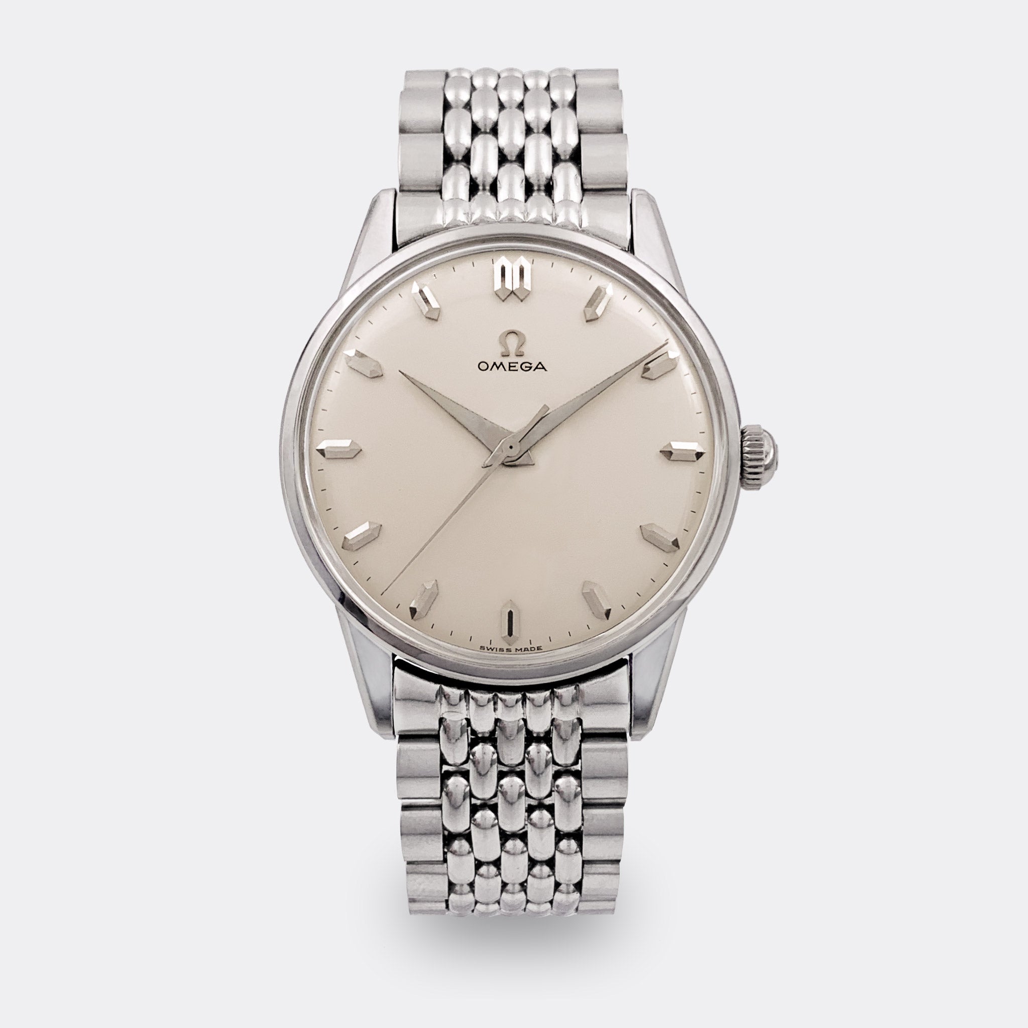 OMEGA | Jumbo Dresswatch | Purist White Dial | All Steel | Ref. 14772-61 | 1960s