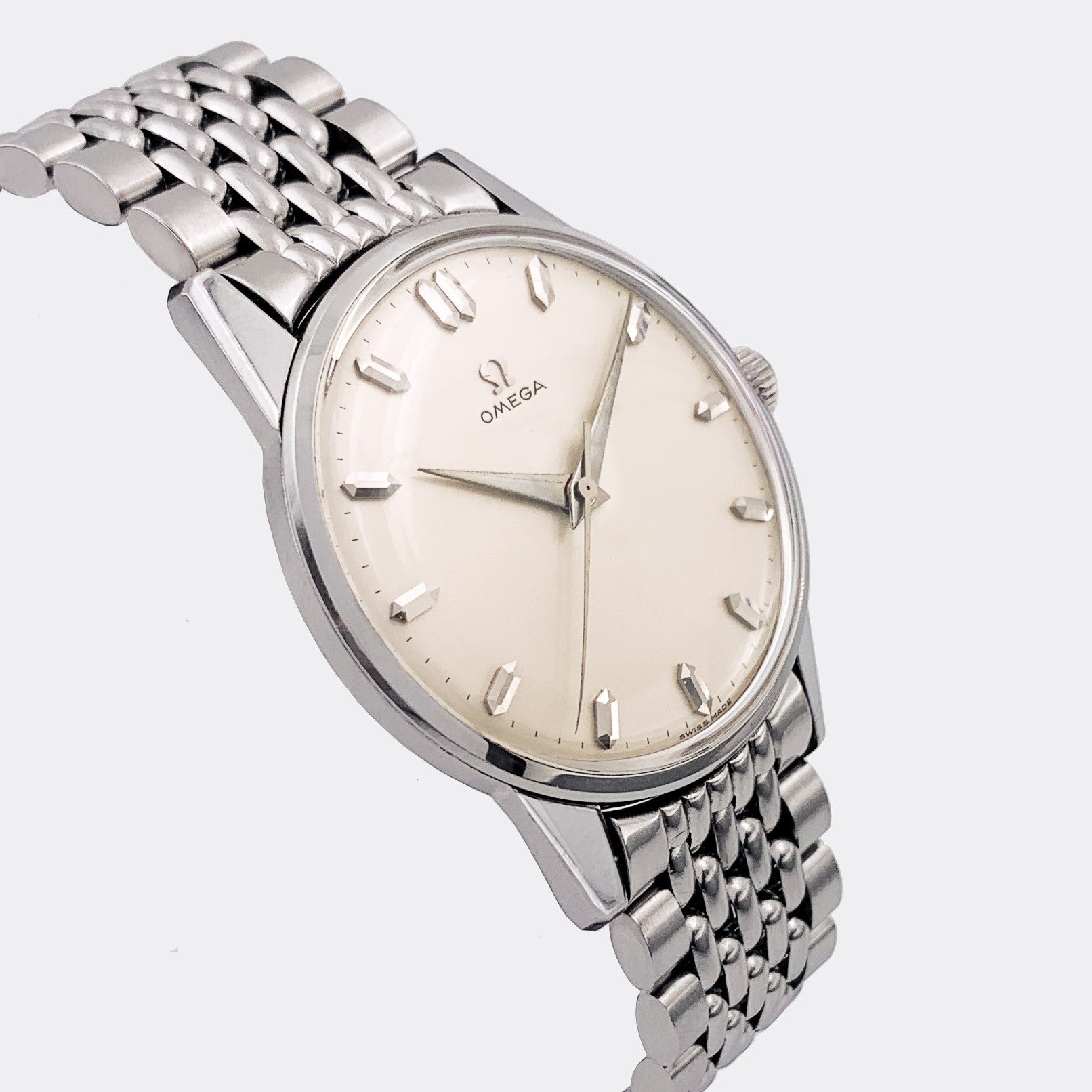 OMEGA | Jumbo Dresswatch | Purist White Dial | All Steel | Ref. 14772-61 | 1960s