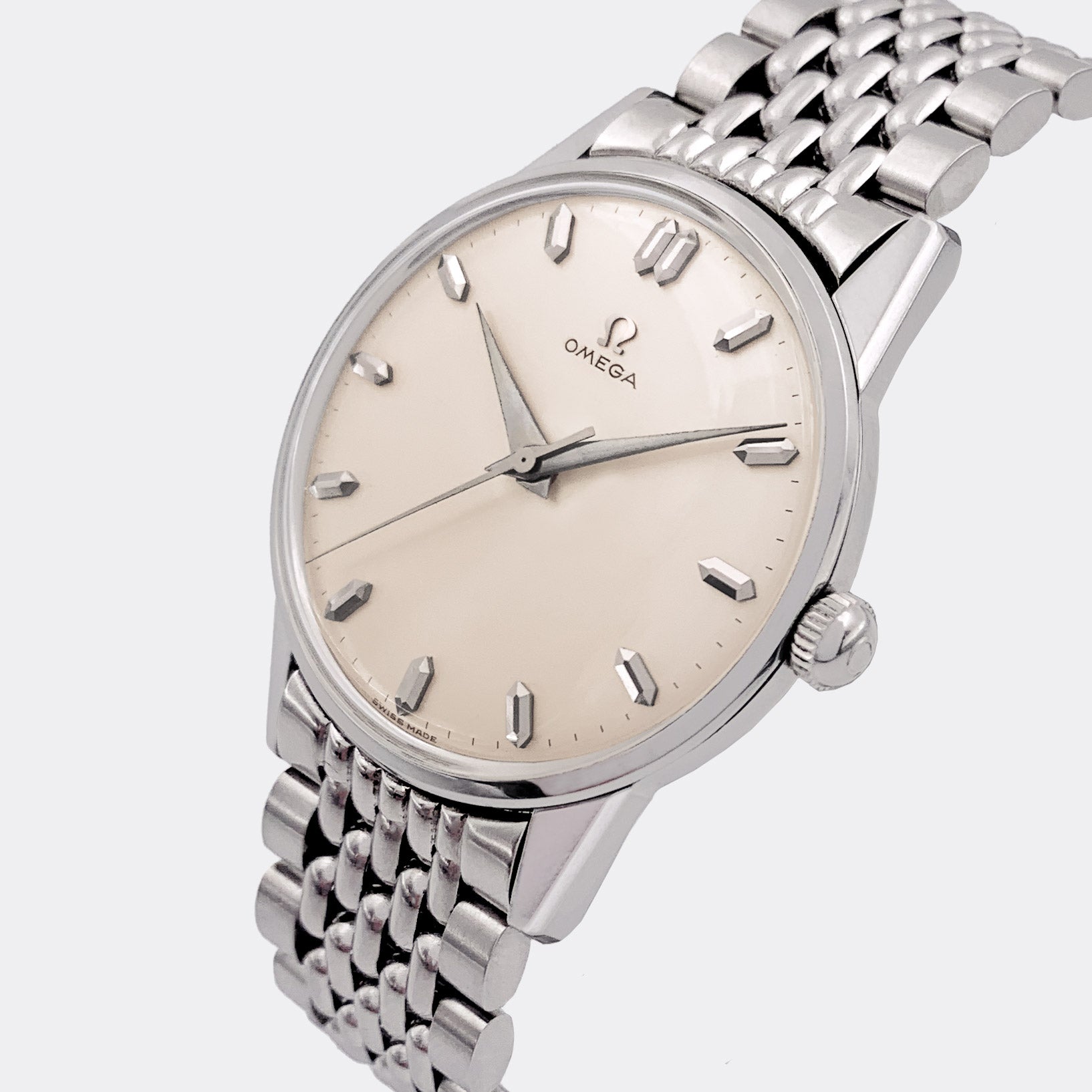 OMEGA | Jumbo Dresswatch | Purist White Dial | All Steel | Ref. 14772-61 | 1960s