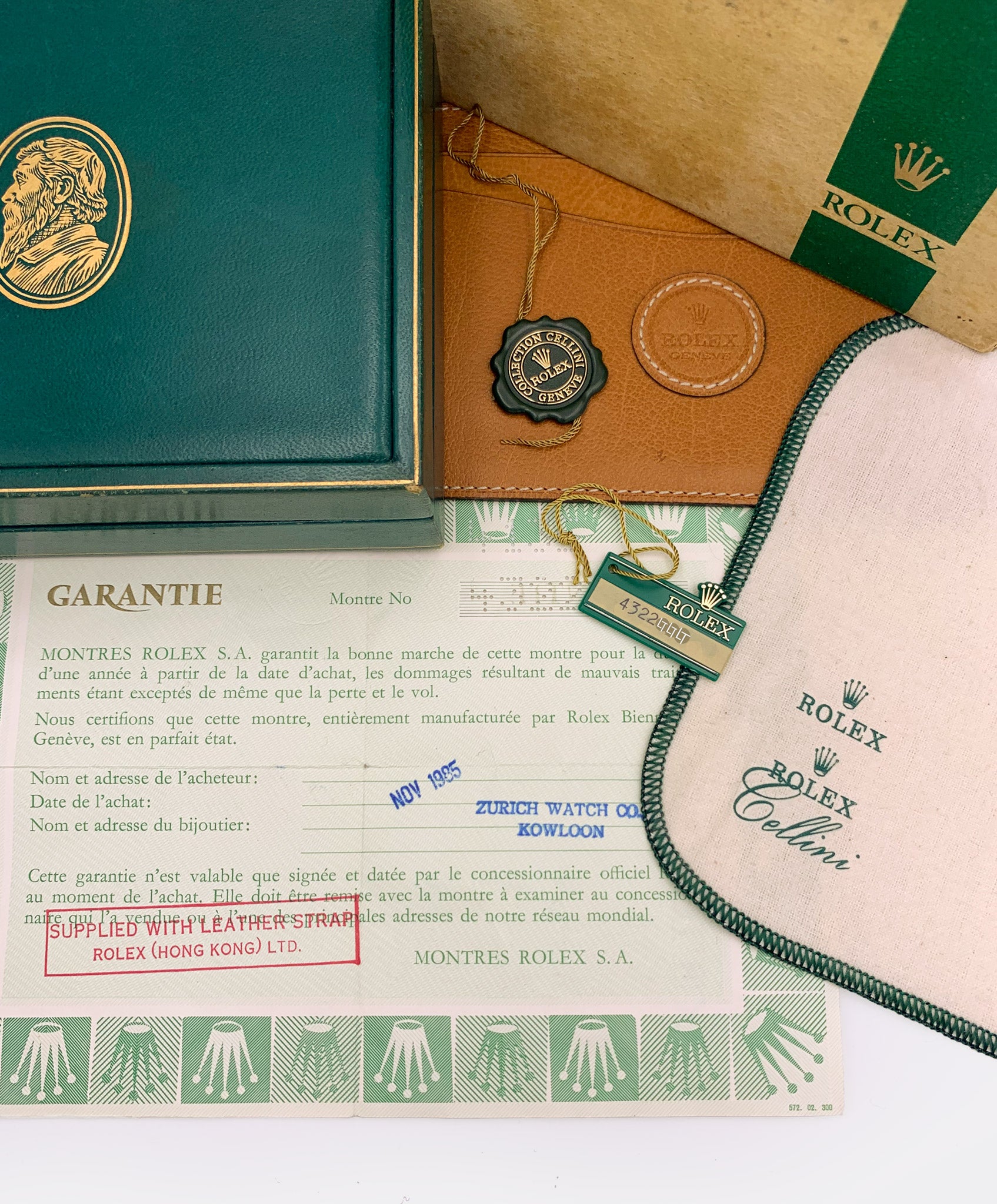 ROLEX | Cellini | Dresswatch | Full Collector Set | 18K Solid White Gold | Ref. 4135 | 1970s