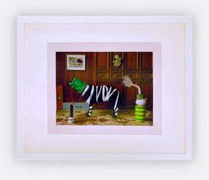 THORSTEN BRINKMANN | ERNIE, Portraits of a Studiodog "Das seltene Zebrund"