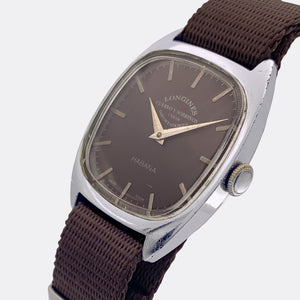 CUERVO Y SOBRINOS - LONGINES | Habana | Tonneau | Brown Dial | 1940s