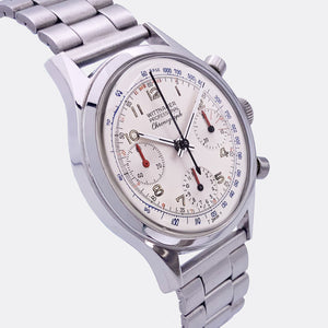 WITTNAUER | Chronograph | Black Second | Red Totalizers | Blue Outerscale | Ref. 235-T | 1960s