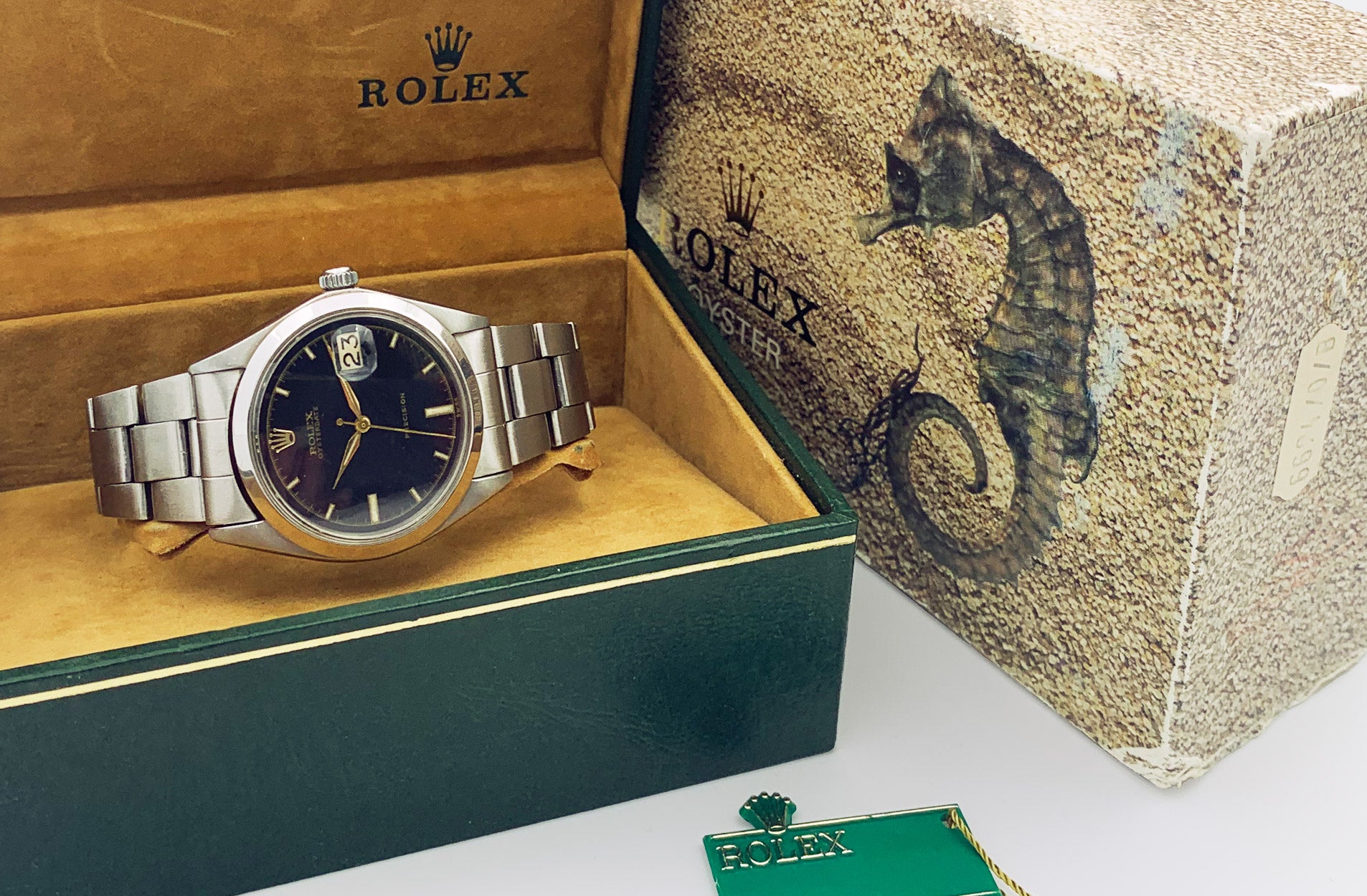 ROLEX | Jumbo Oysterdate | Collector Set | Gilt Tritium Dial | 1/5 Seconds Track | Ref. 6694 | 1970s