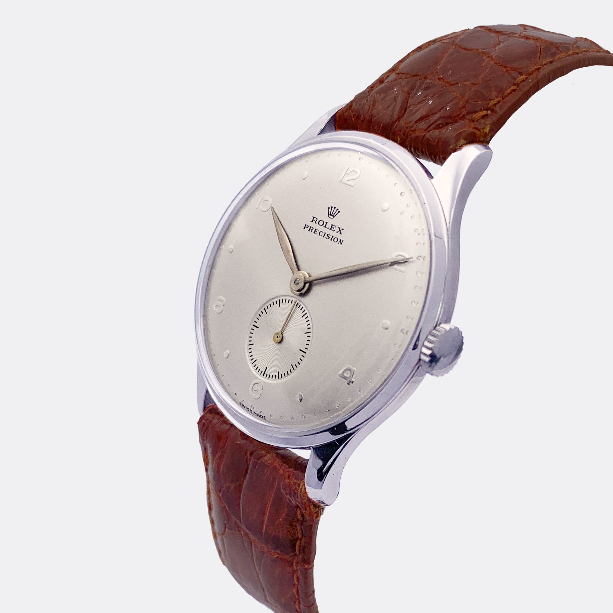 ROLEX | Jumbo Precision | Silver in Silver Dial | 18K White Gold | Ref. 4583 | 1940s