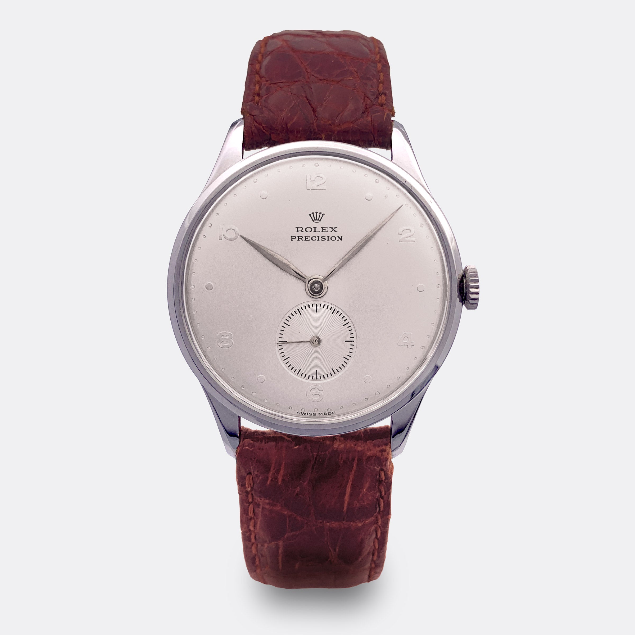 ROLEX | Jumbo Precision | Silver in Silver Dial | 18K White Gold | Ref. 4583 | 1940s